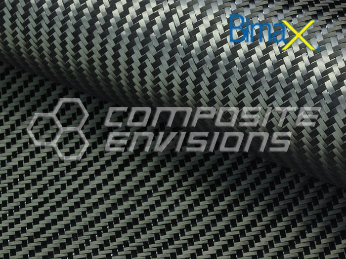 thumbnail image 2 of Made In USA! Real Carbon Fiber Fabric - 1/2 Yard 2x2 Twill (18x50 Inches) 2 of 6